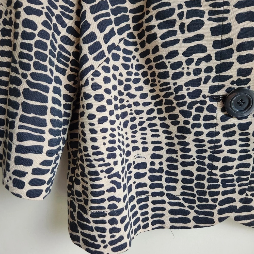 Trina Turk Animal Print Bolero Jacket Blazer - size 4 - Picture 9 of 10